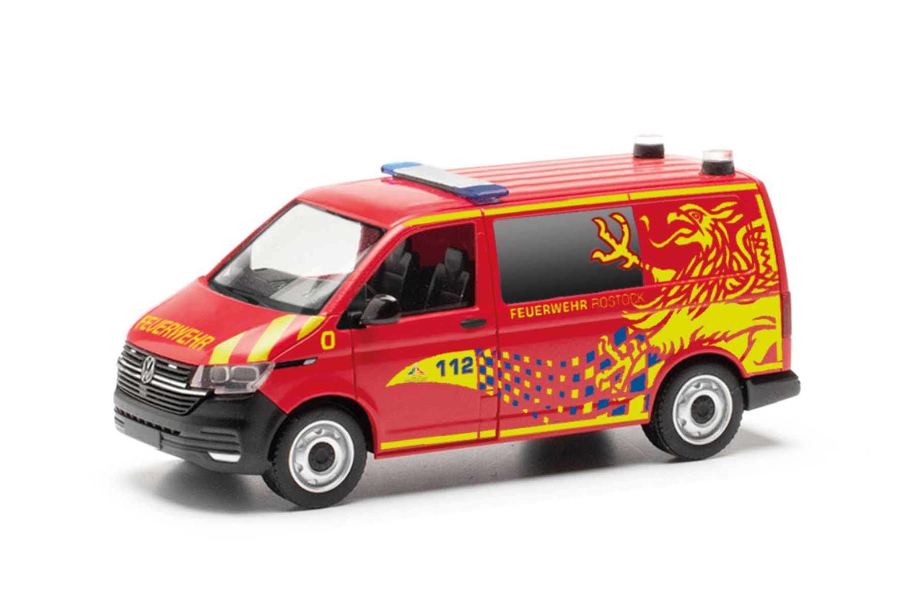 Herpa 097703 - Volkswagen (VW) T6.1 Bus "Feuerwehr Rostock"