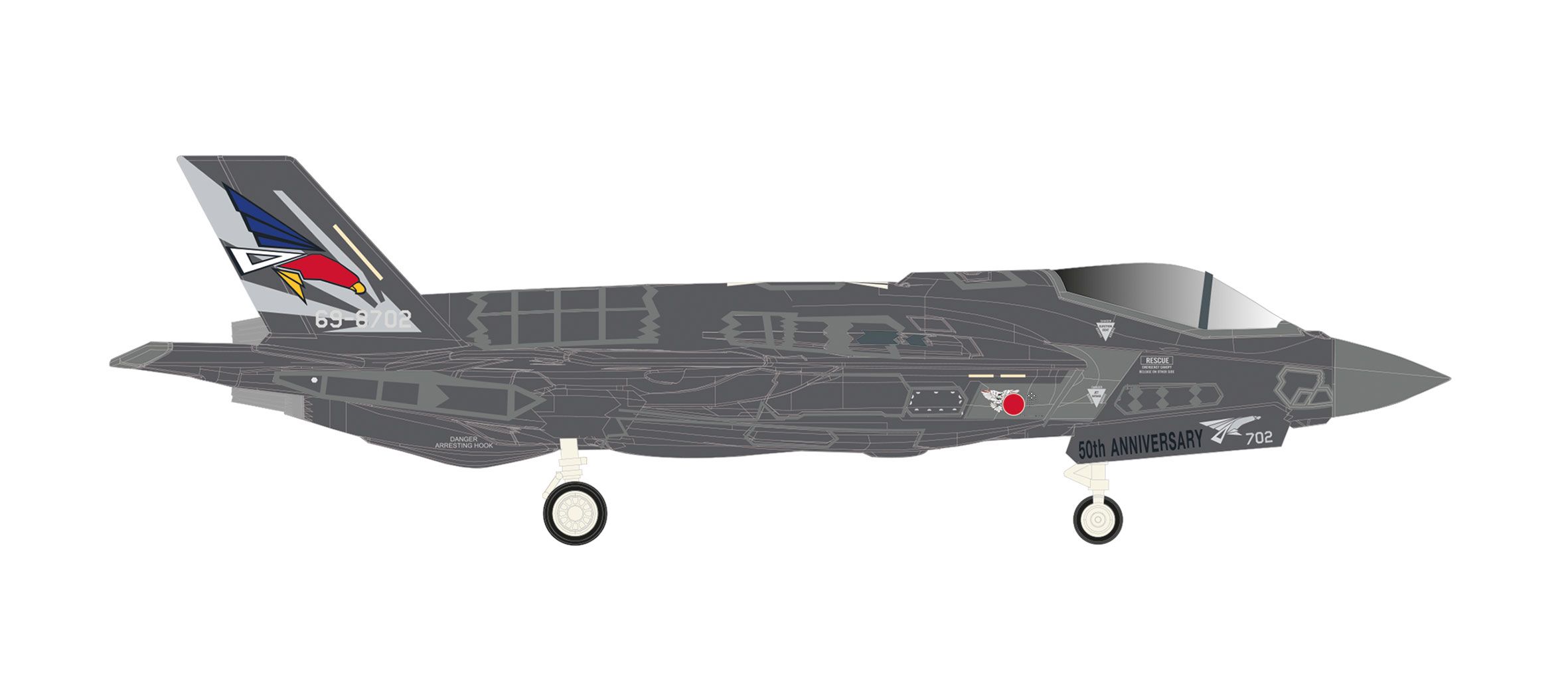 Herpa 573597 - Japan Air Self-Defense Force Lockheed F-35A Lightning II