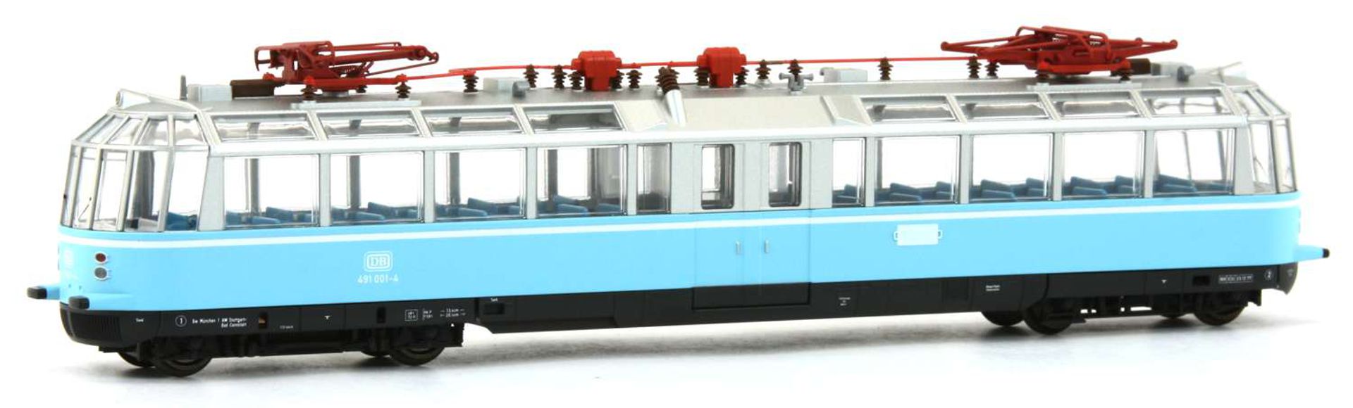 Kres 4912DS - Triebwagen 'Gläserner Zug' ET 91 01 001-4, DB, Ep.IV, olympiablau, DC-Sound