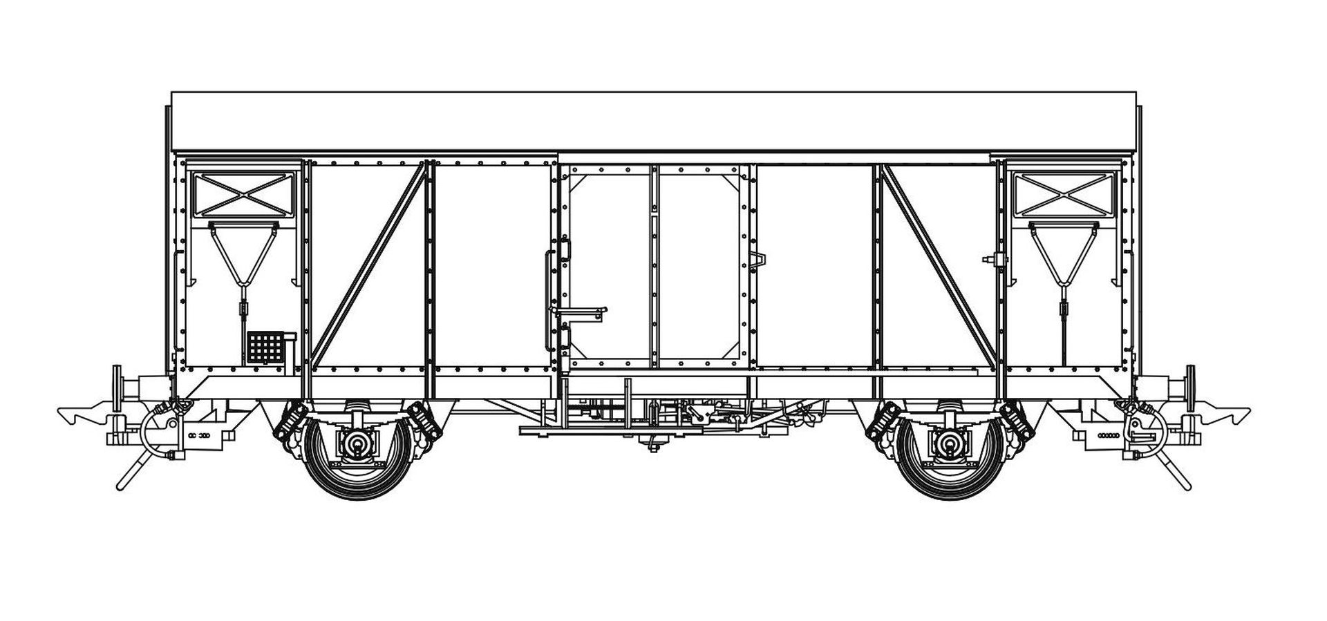 Lenz 42234-06 - Gedeckter Güterwagen Gls 205, DB, Ep.IV, 8 631-1