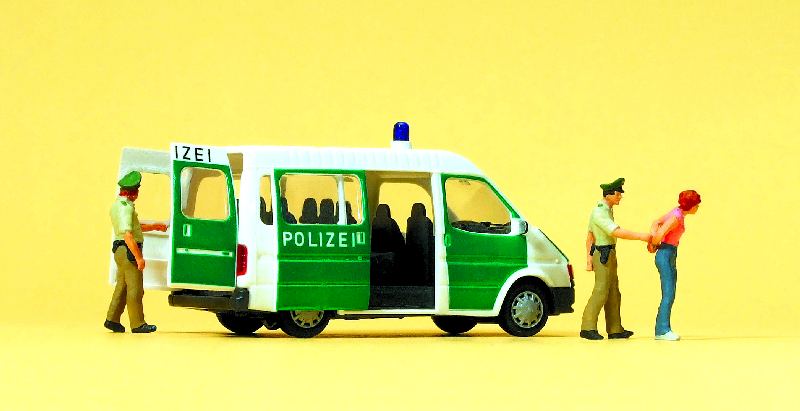 Preiser 33248 - Polzeifahrzeug mit geöffneten