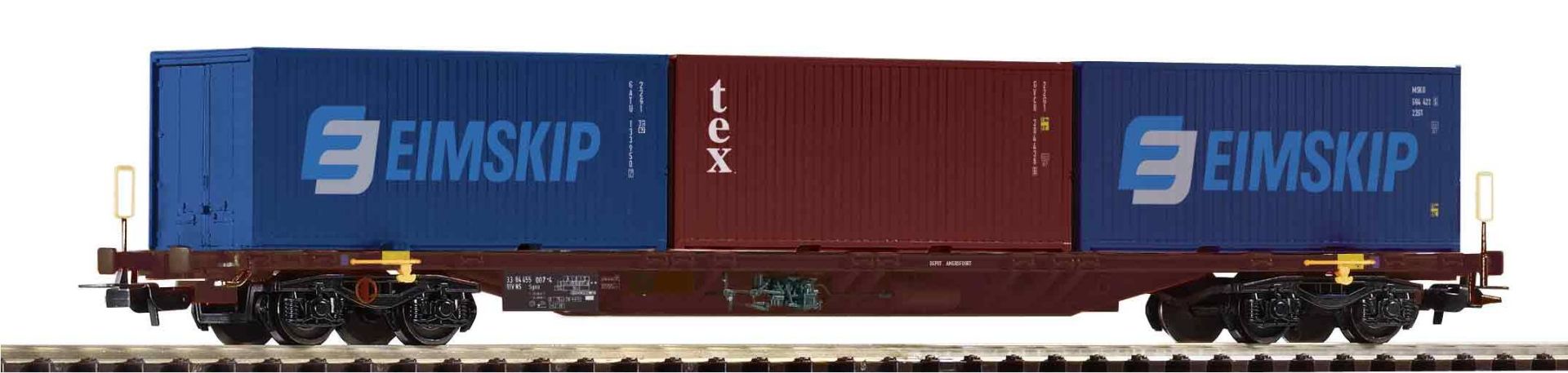 Piko 54687 - Containertragwagen Sgnss beladen mit 3 Containern, NS, Ep.VI