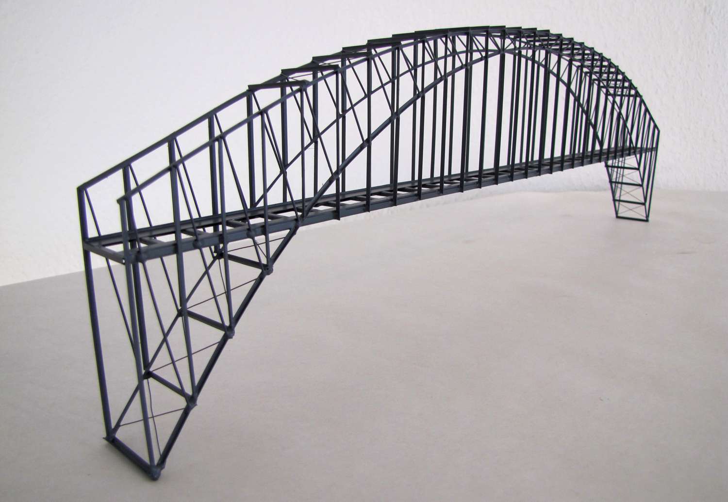 Hack 23140 - BN50 - Bogenbrücke 50cm, 1-gleisig, grau