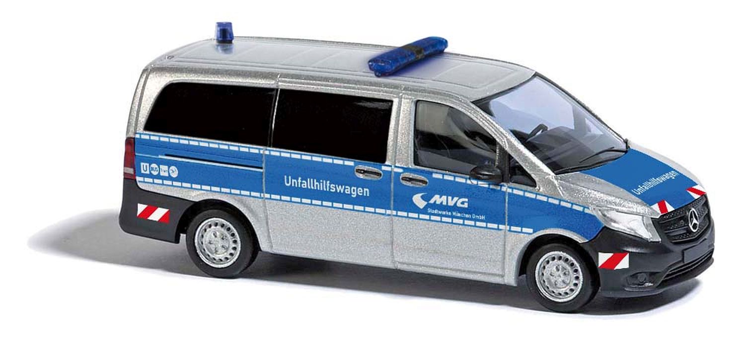 Busch 51193 - Mercedes-Benz Vito Unfallhilfswagen, Metallic, Baujahr 2014