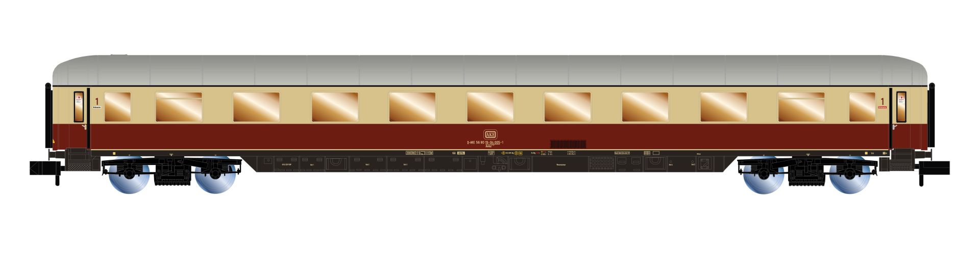 Arnold HN4507 - 3er Set Personenwagen 'Rheingold', AKE, Ep.VI, Set 1