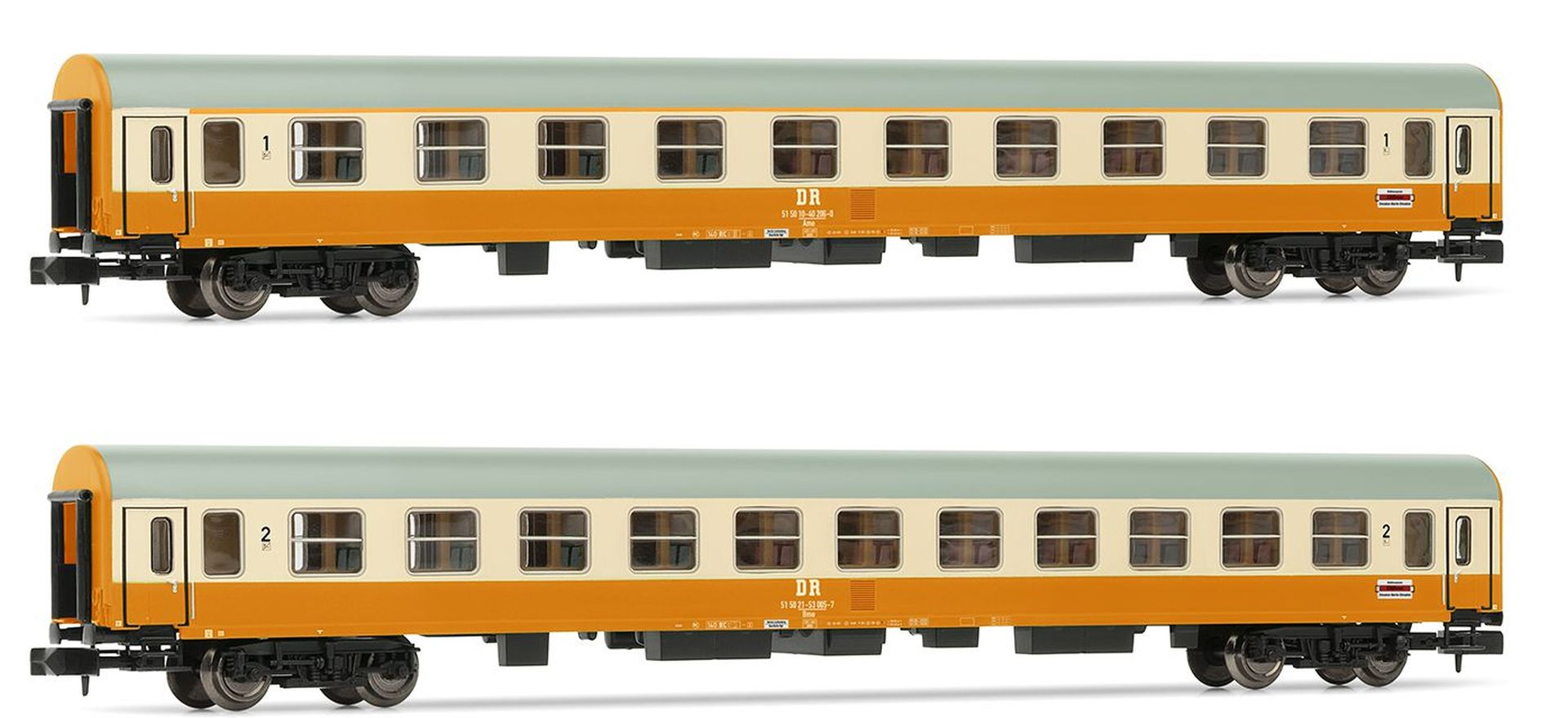Arnold HN4435 - 2er Set Personenwagen 'Städte-Express', DR, Ep.IV