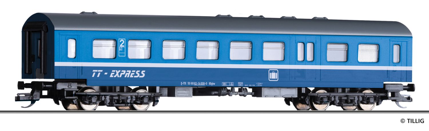 Tillig 13608 - Personenwagen BD, TT-Express, Ep.VI