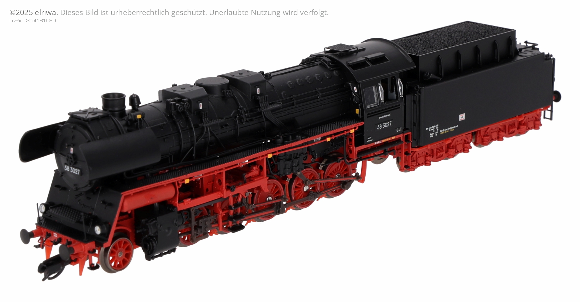 Saxonia 120106 - Dampflok 58 3027 mit T34 Tender, DR, Ep.III, DC-Sound Saxonia 120106 - Dampflok 58 3027 mit T34 Tender, DR, Ep.III, DC-Sound