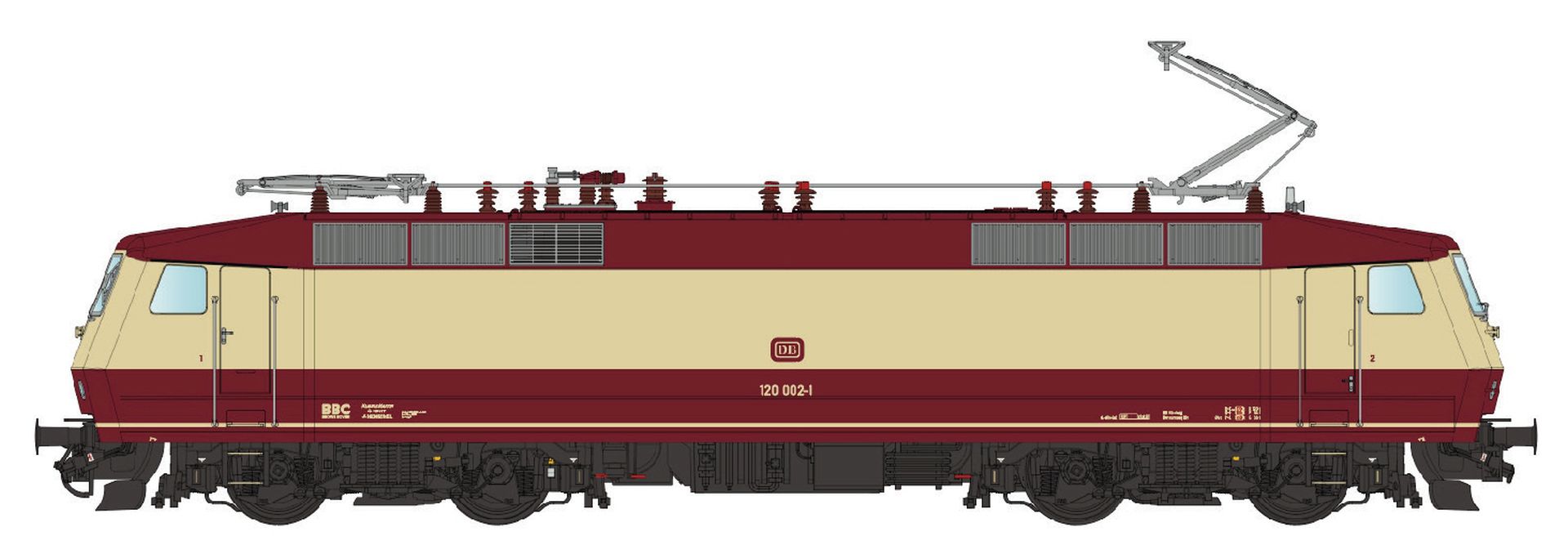 L.S. Models 16090-DC - E-Lok BR 120.0, DB, Ep.IV