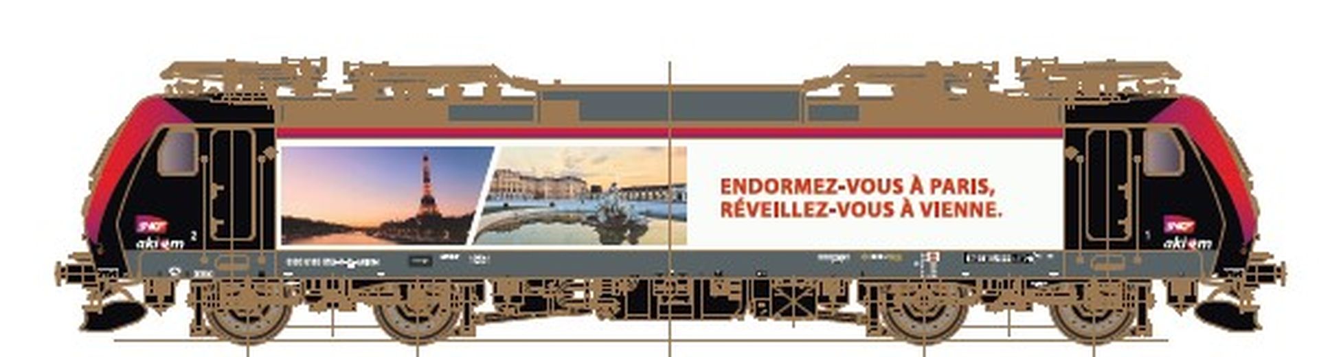 Lenz 40312-04 - Elektrolok 'Traxx' 185 552-7, Akiem / SNCF, Ep.VI