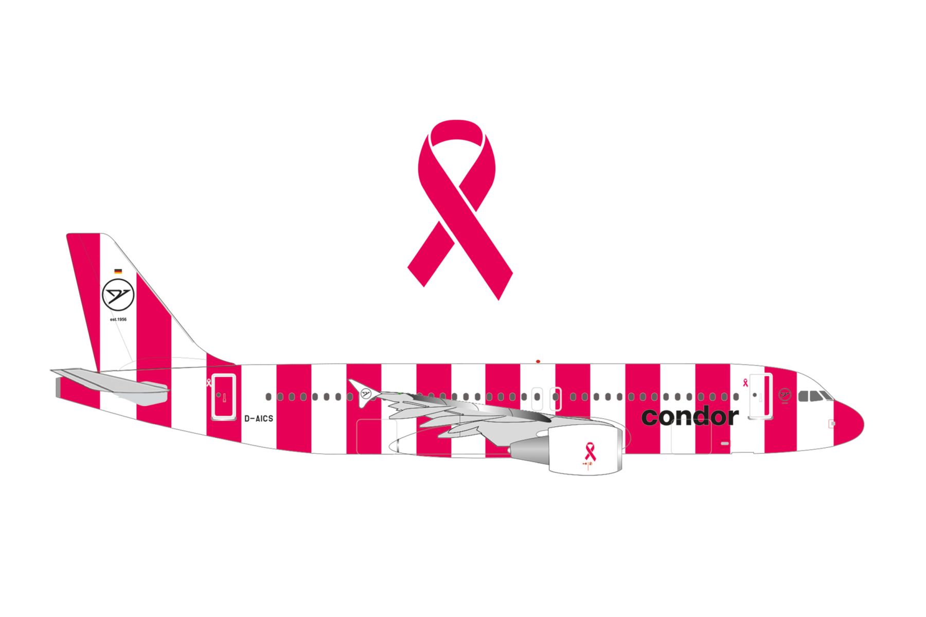 Herpa 538732 - Condor Airbus A320 "FlyPink Plane"