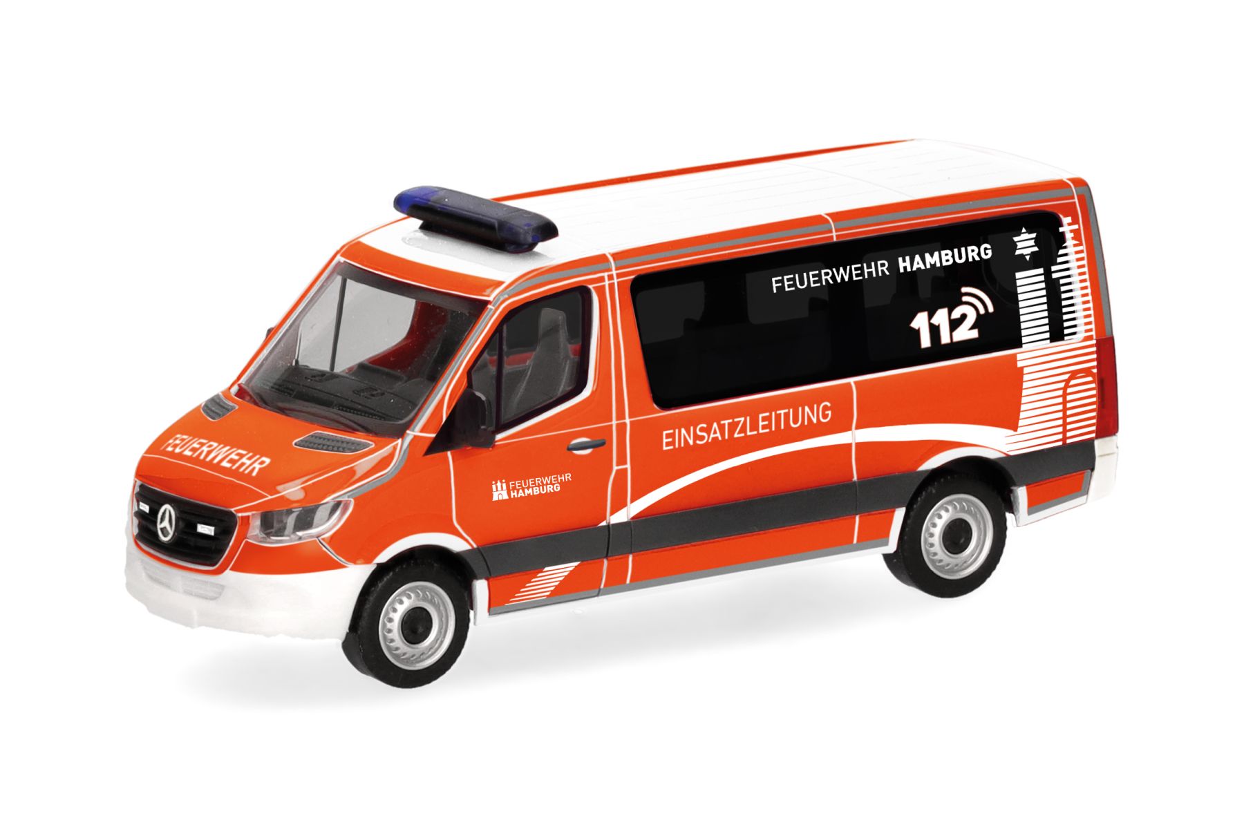 Herpa 098830 - MB Sprinter '18 Bus Flachdach ELW "Feuerwehr Hamburg/Einsatzleitung" Herpa 098830 - MB Sprinter '18 Bus Flachdach ELW "Feuerwehr Hamburg/Einsatzleitung"