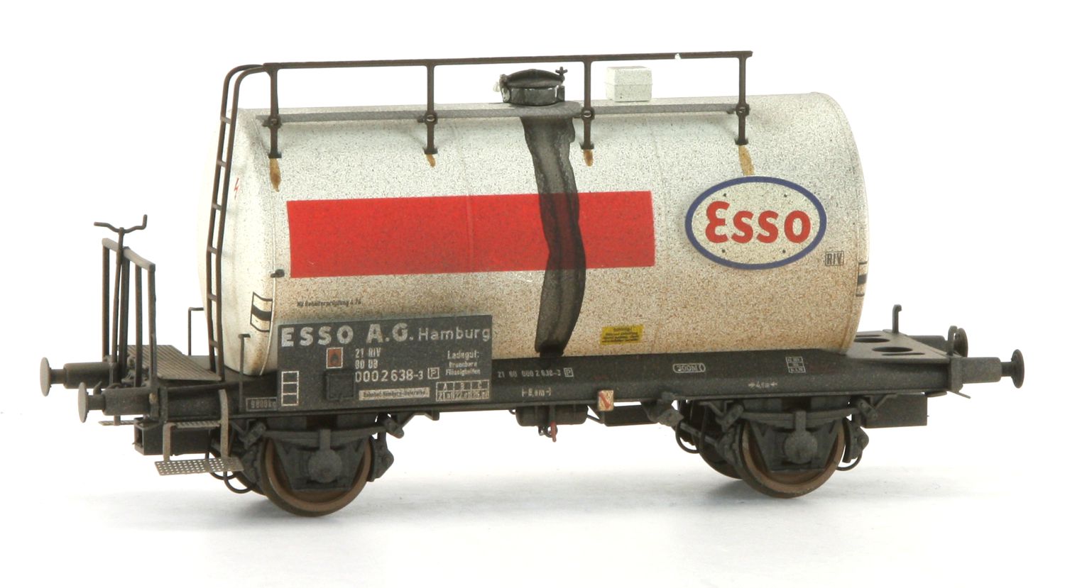 Exact-Train EX22012 - Kesselwagen Uerdingen, DB, Ep.IV 'ESSO' verschmutzt