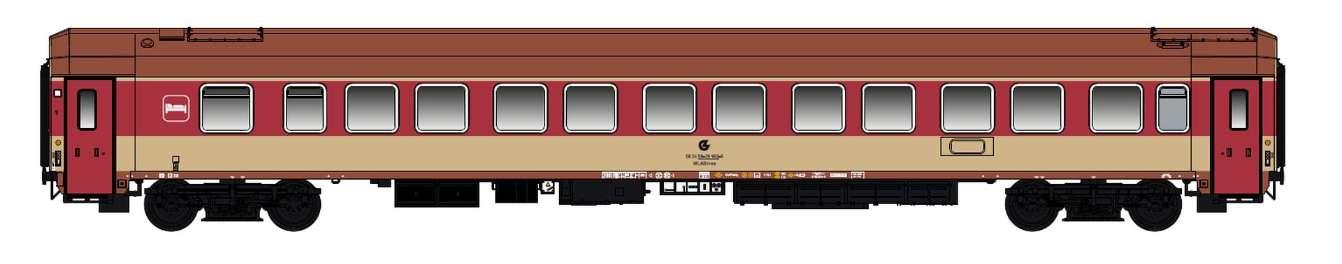 L.S. Models 48213 - Schlafwagen WLABmee MV (Miegamasis vagonas) Lit., Ep.V