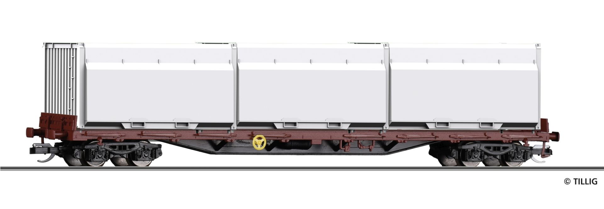 Tillig 18137 - Tragwagen mit Innofreight WoodTainer XXL, DBAG, Ep.V