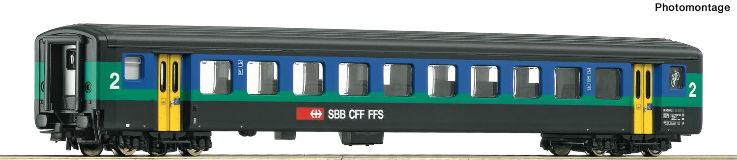 Roco 74566 - Personenwagen EW II, 2. Klasse, SBB, Ep.V-VI