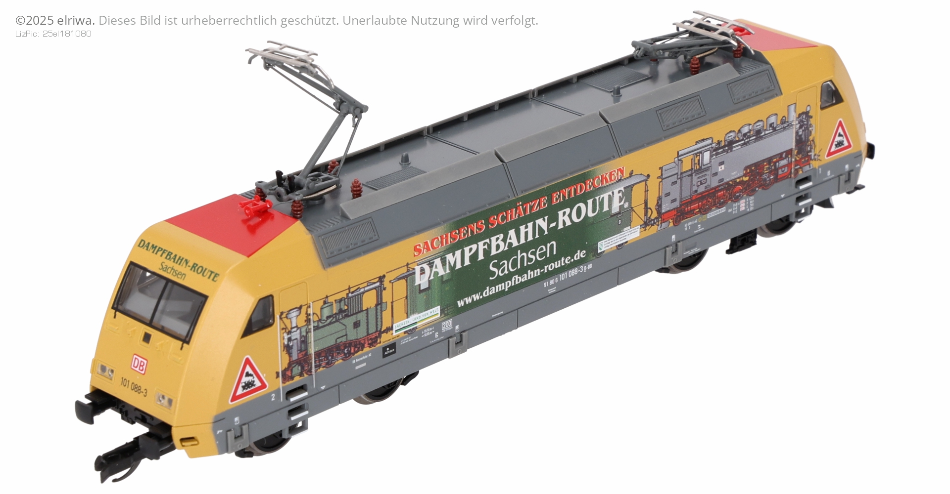 Tillig 502240-ZZ - E-Lok 101 088-3, DBAG, Ep.VI 'Dampfbahn-Route-Sachsen', DC-Sound