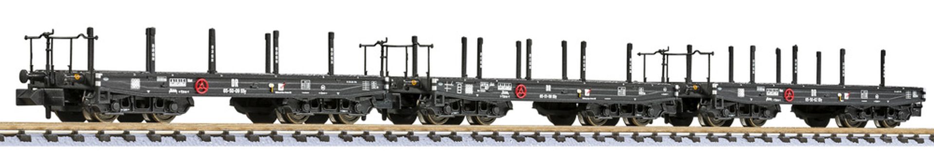 Liliput 260179 - 3er Set Schwerlastwagen SSy 65-50, DR, Ep.III