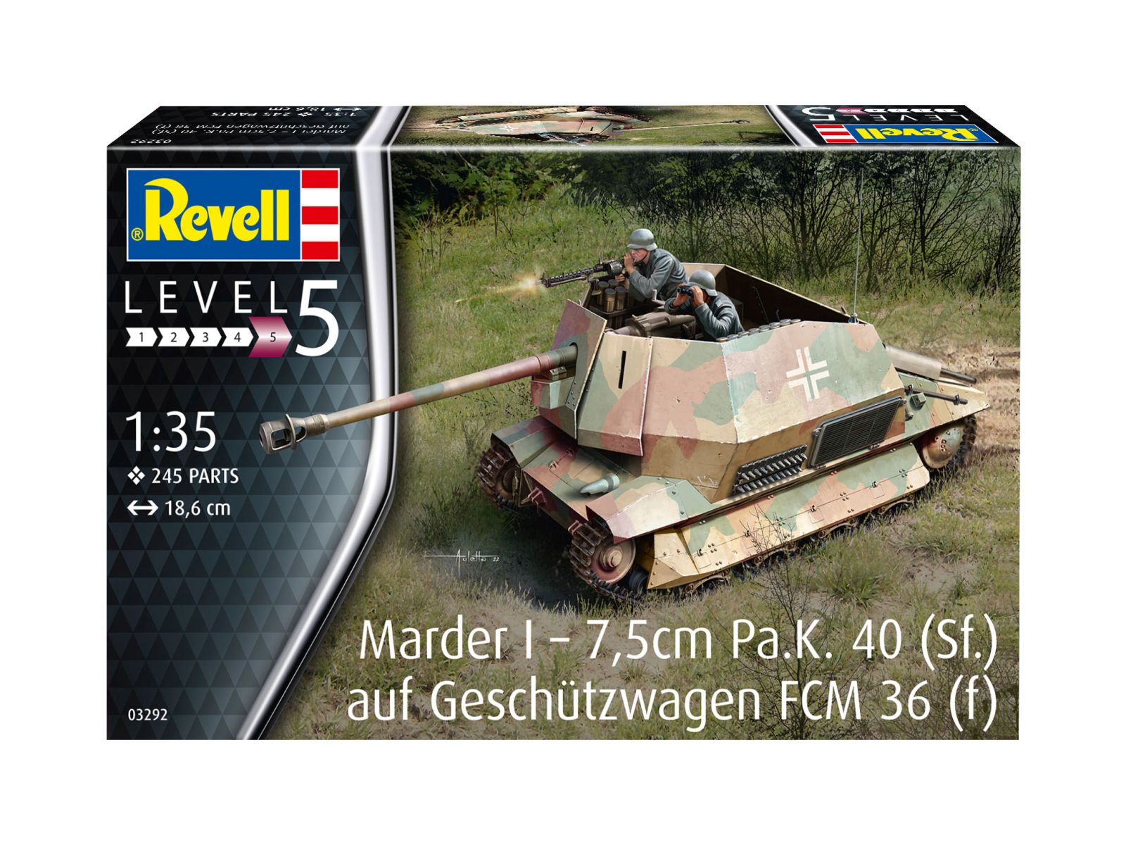 Revell 03292 - Marder I – 7,5cm Pa.K. 40 (Sf.) auf FCM 36(f)