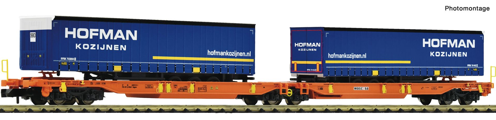 Fleischmann 6660118 - Doppeltaschen-Gelenkwagen T2000, Wascosa, Ep.VI 'Hofman'