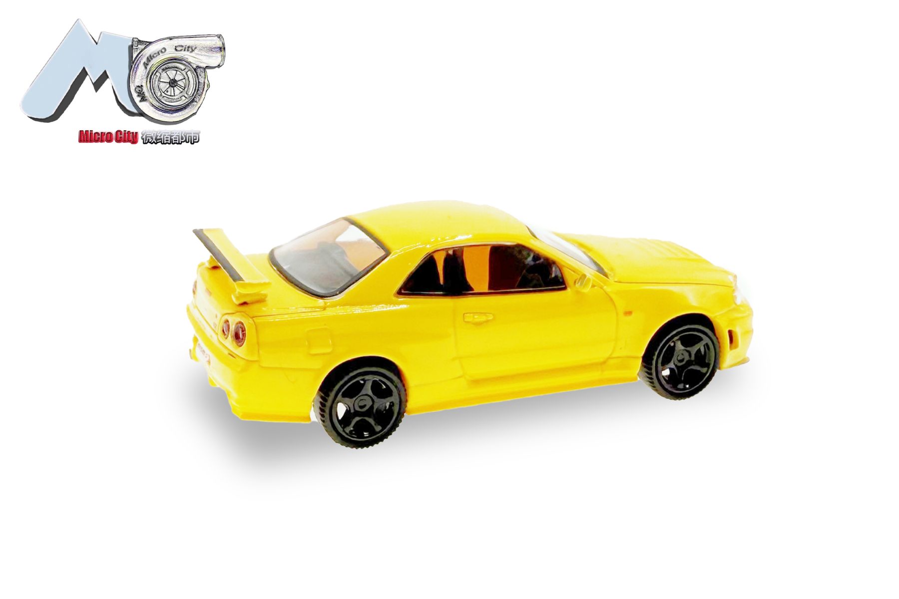 Herpa 87MC000047 - MicroCity: Nissan GTR 34, gelb Herpa 87MC000047 - MicroCity: Nissan GTR 34, gelb