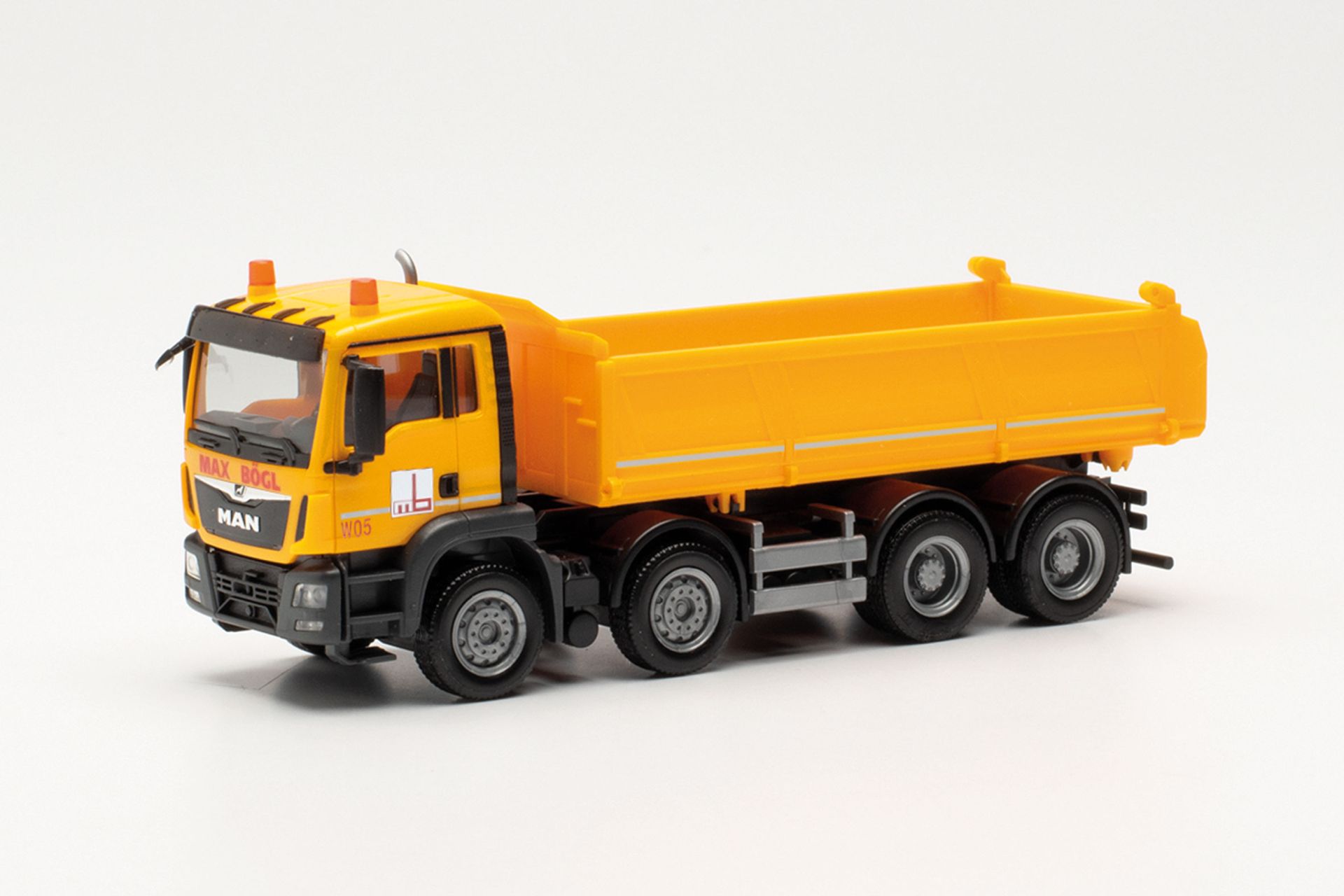 Herpa 315180 - MAN TGS M Euro 6 4-achs Meiller-Kipper „Max Bögl“ (Bayern/Sengenthal)
