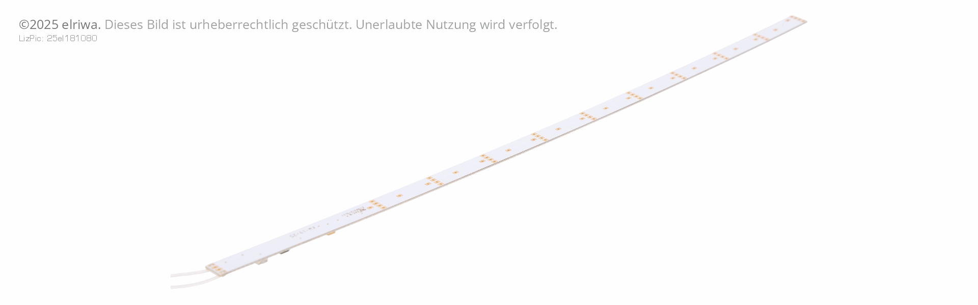 MS 14054 - Lichtleiste warmweiss, 290 mm mit Kondensator, 12 LED, El. gleiche Seite