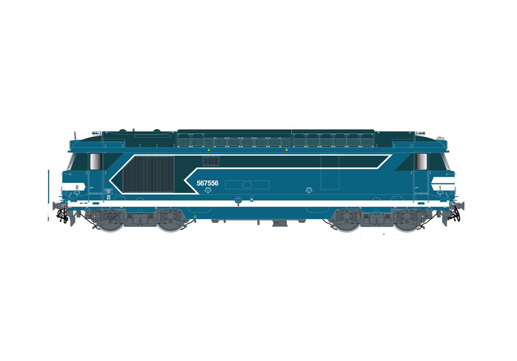 Jouef HJ2446S - Diesellok BB 567556, SNCF, Ep.V, DC-Sound