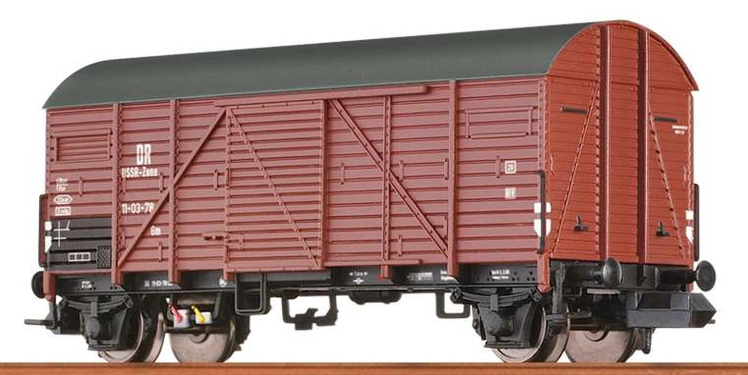 Brawa 67321-A22 - Gedeckter Güterwagen Gmhs, DR, Ep.III