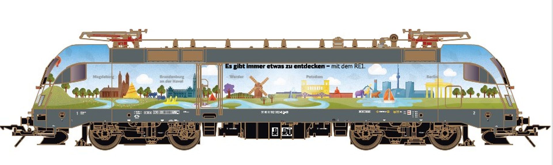 Lenz 40311-03 - Elektrolok 'Taurus' 182 002-6, DB-Cargo, Ep.VI 'RE1 Werbelok'