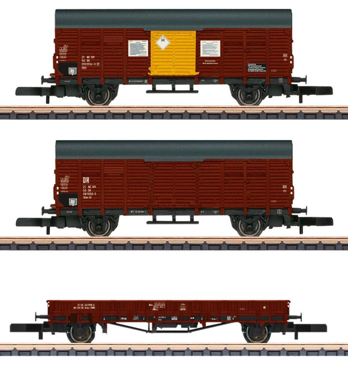 Märklin 82268 - 3er Set Güterwagen, DR, Ep.IV