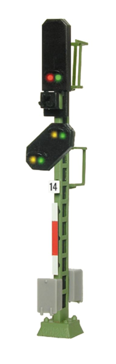Viessmann 4414 - Blocksignal m. Vorsignal, 6 LEDs, H=44mm