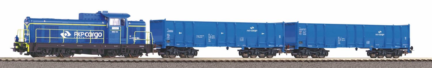 Piko 97937 - Analoges Startset mit SM 42 und Güterzug, PKP, Ep.VI, Bettungsgleis