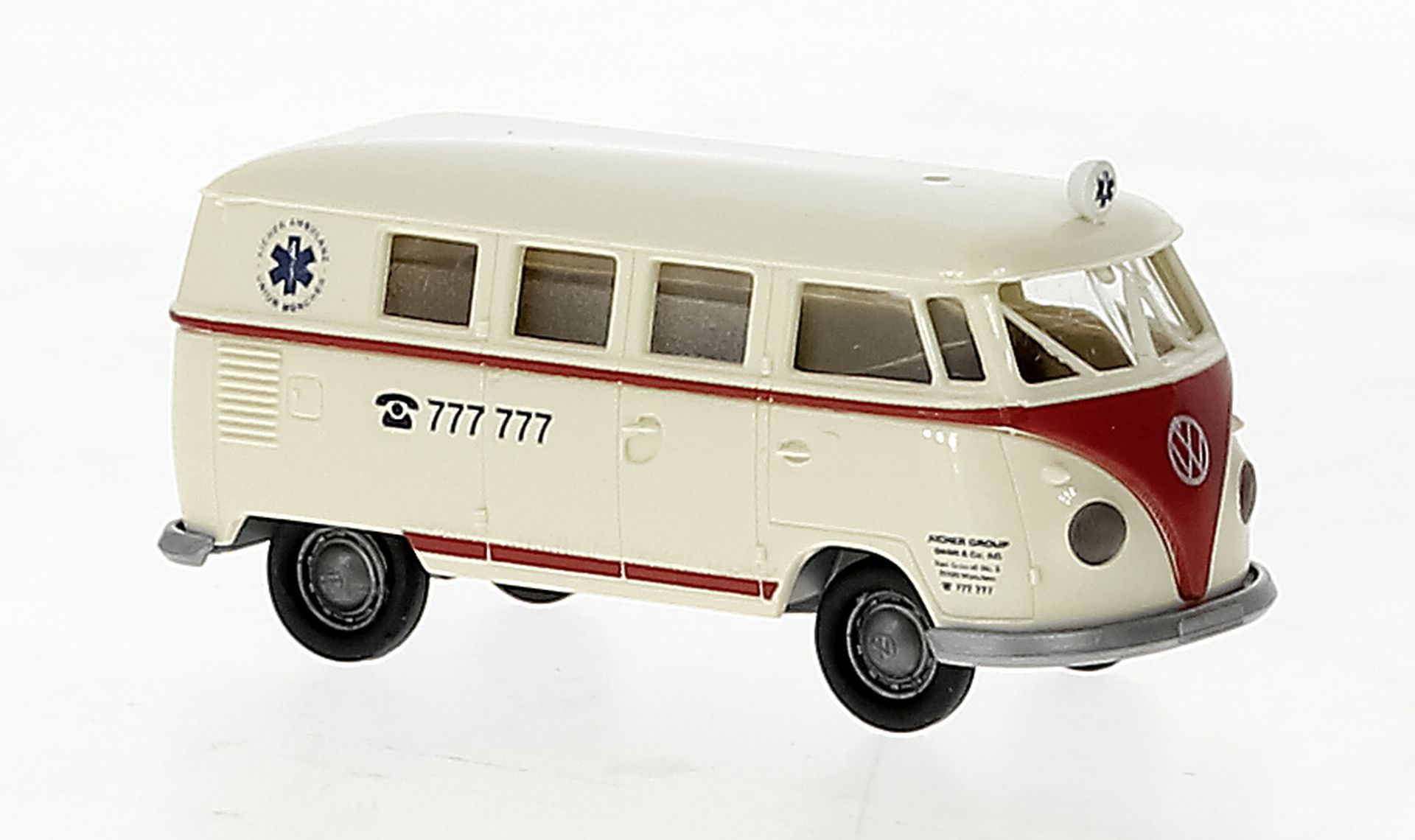 Brekina 31619 - VW T1b Kombi, Ambulanz Aicher, 1960