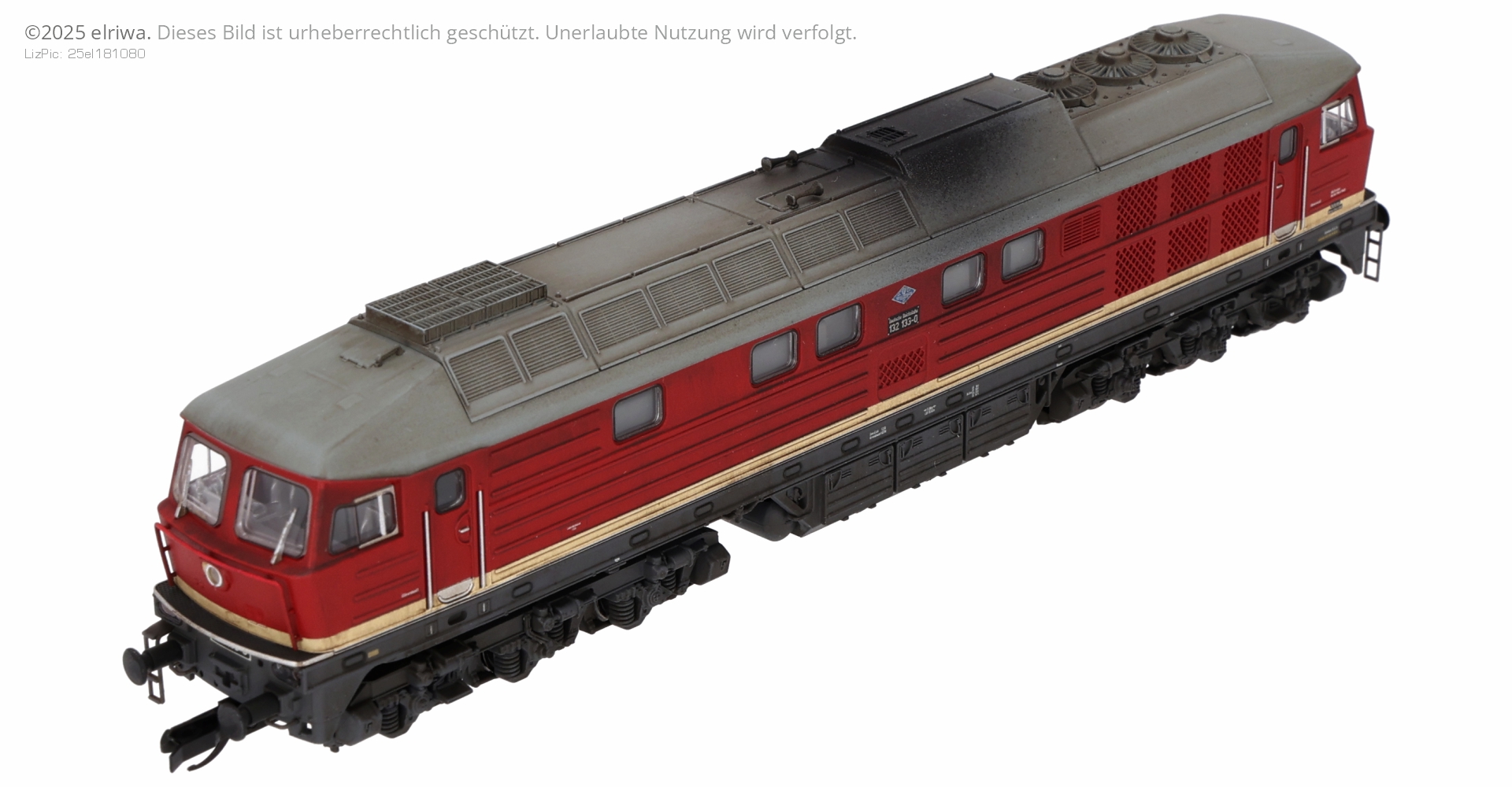 Tillig 502436-ZH-GA - Diesellok 132 133-0, Auslieferungszustand, DR, Ep.IV, DC-Sound, gealtert