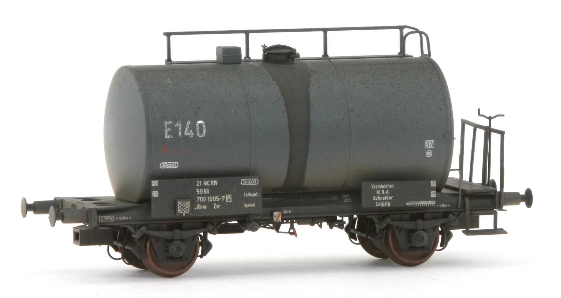 Exact-Train EX22089 - Kesselwagen Uerdingen, DR, Ep.IV 'E140 Speiseöl', beschmutzt