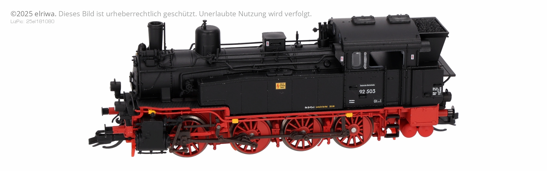 Saxonia 120160 - Dampflok BR 92.5 (pr. T 13), 92 503, DR, Ep.III, DC-Sound