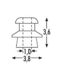 Sommerfeldt 197 - Isolatoren braun, 24 Stück