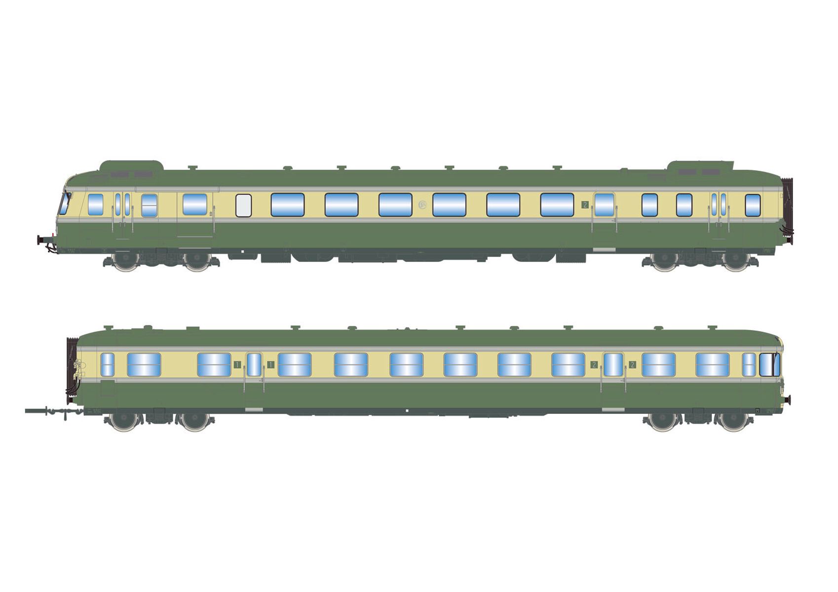 Jouef HJ2420S - Triebwagen RGP II X 2712 + XR 7714, SNCF, Ep.III-IV, DC-Sound