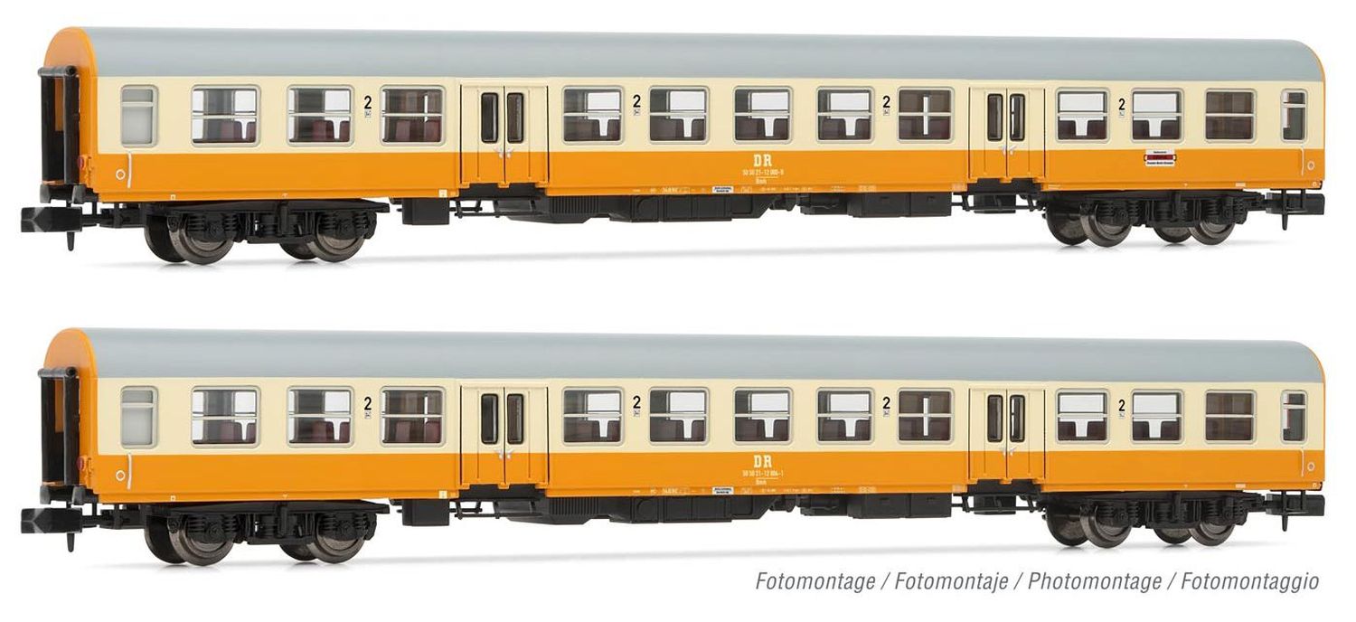 Arnold HN4371 - 2er Set Personenwagen 'Städte-Express', DR, Ep.IV