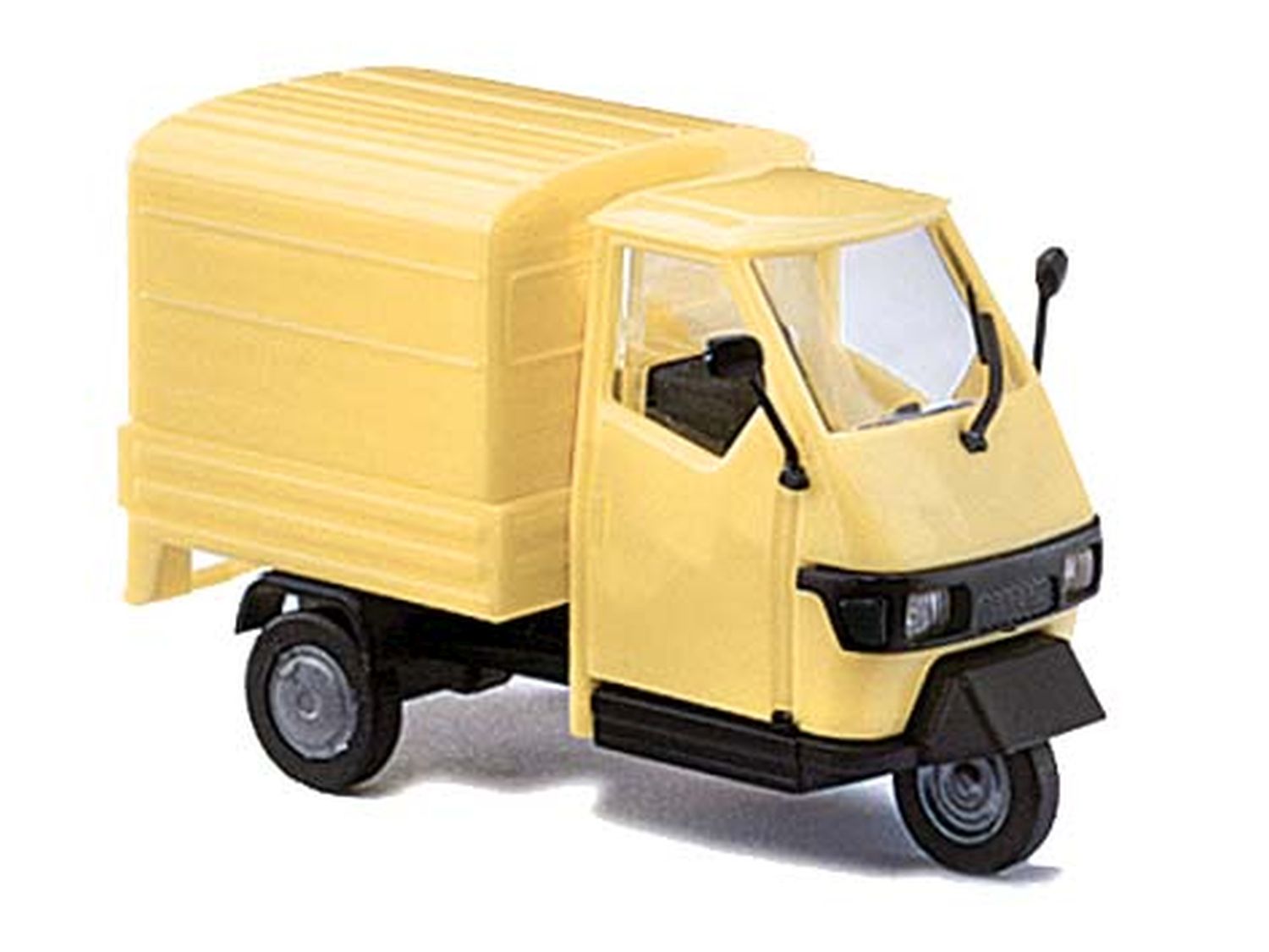Busch 60206 - Bausatz Automodell, Piaggio Ape 50 mit Pritsche, gelb Busch 60206 - Bausatz Automodell, Piaggio Ape 50 mit Pritsche, gelb