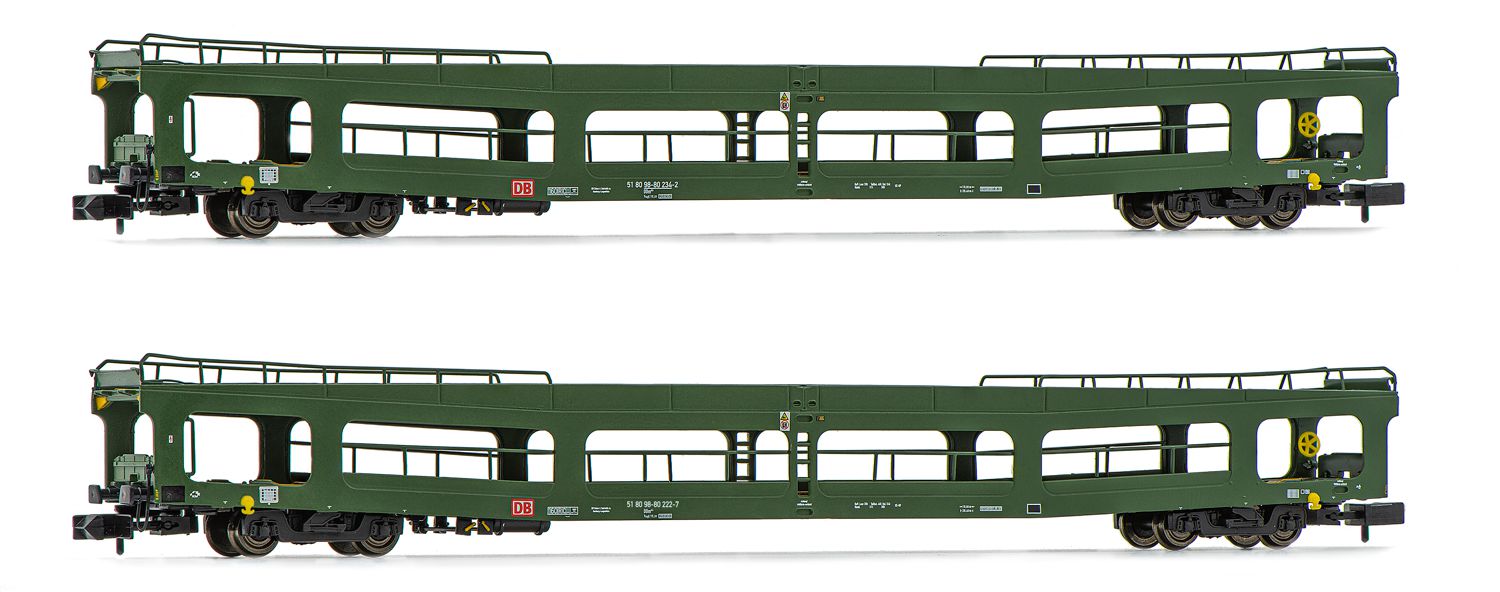 Arnold HN4352 - 2er Set Autotransportwagen DDm, DBAG, Ep.V