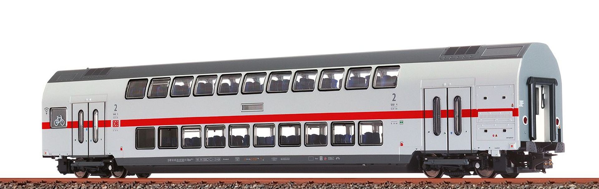 Brawa 44565 - Doppelstockwagen TWINDEXX Vario IC2, 2. Klasse, DBAG, Ep.VI, DC-Digital