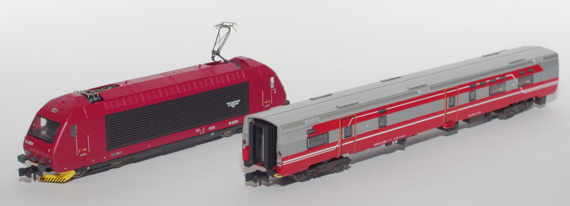 ASM 18003 - Zugset mit E-Lok El 18 mit Speisewagen, NSB, Ep.V