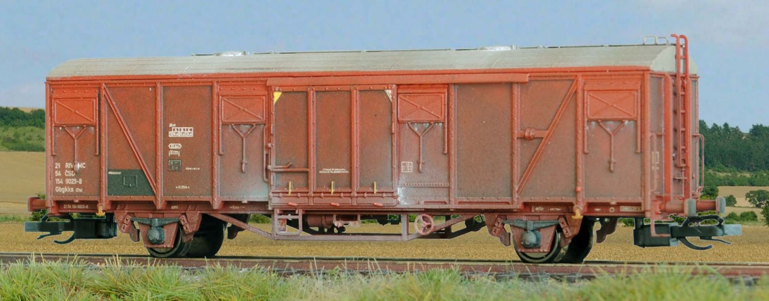 sdv-model 12133 - Gedeckter Güterwagen Gbgkks 12, CSD, Ep.IV, Bausatz