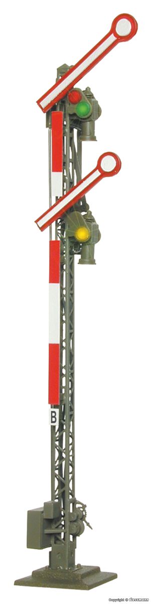 Viessmann 4501 - Hauptsignal, 2-flügelig, Hp0/2, H=103mm