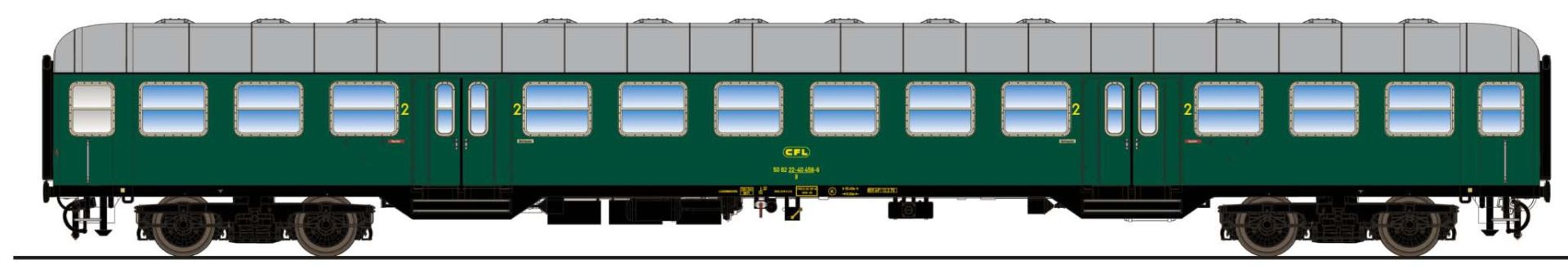 ESU 36060 - Personenwagen 'Silberling' B 82 22-40 458, CDL, Ep.IV