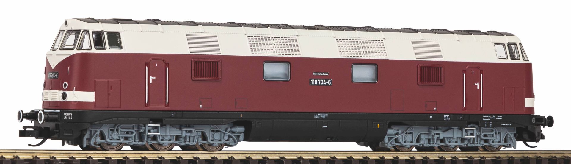 Piko 47296 - Diesellok 118.5-8 Sparlackierung, 6-achsig, DR, Ep.IV