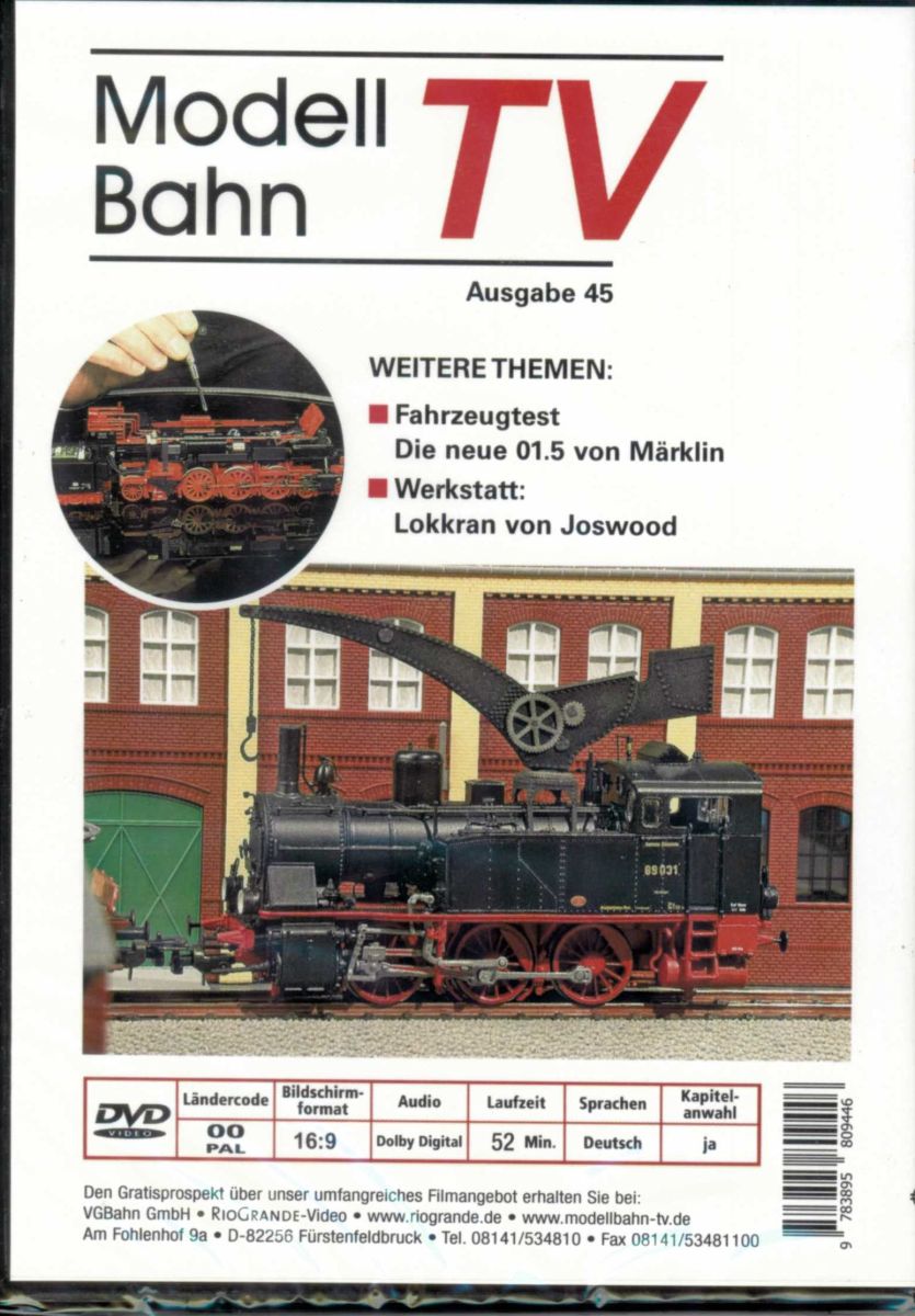 VGB 7545 - DVD - Modellbahn TV - Ausgabe 45