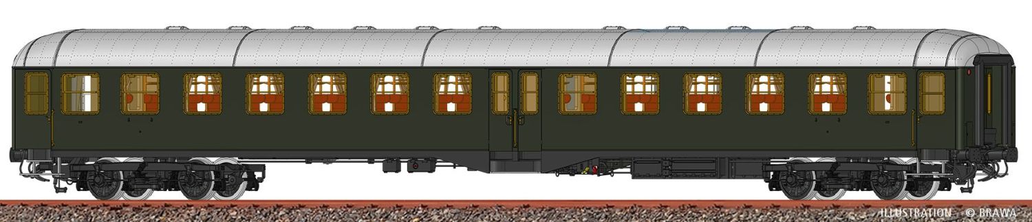 Brawa 58001 - Personenwagen B4ymgf-51, DB, Ep.III